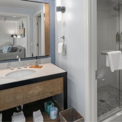 Bayside Bungalow, Cove Firepit Bathroom