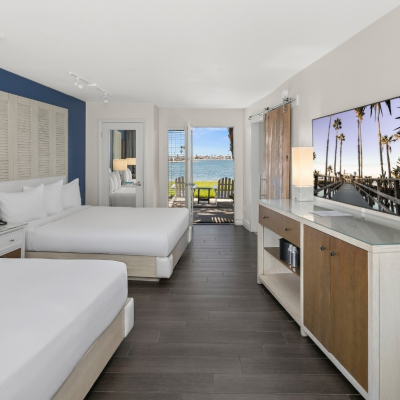 Lanai Bayside two queen room layout