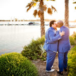 Couple Kiss at Sunset - LGBT Destination Weddings in San Diego