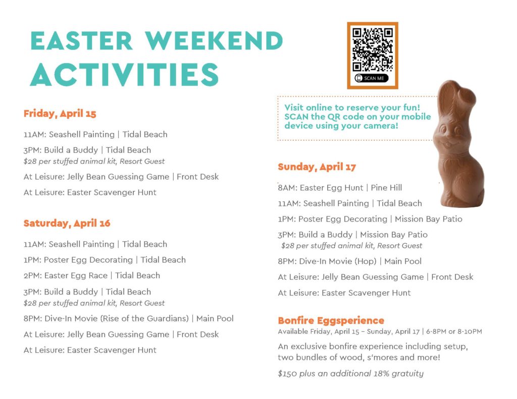 Easter Weekend Activities