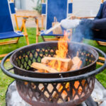 bonfire with seating